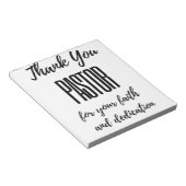 Vielen Dank, Herr Pastor für Ihren Glauben bl Notizblock (angewinkelt)