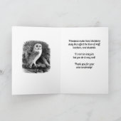 Vielen Dank, Herr Principal, dass Sie so klug sind Dankeskarte (Innenseite)