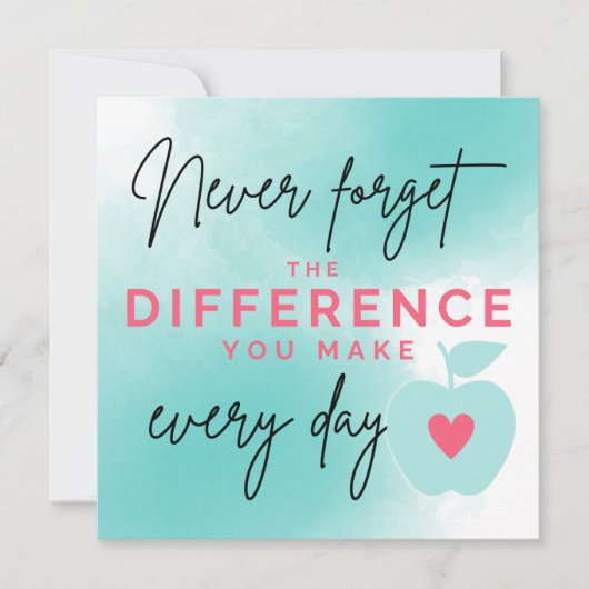 Vielen Dank, Herr Principal, vielen Dank Lehrerkar Karte (Vorderseite)