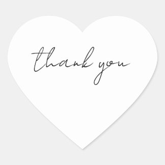Vielen Dank Herz-Aufkleber