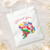 Vielen Dank Herz Bouquet Gevor Bag Geschenktütchen (Ausgeschnitten)