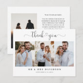 Vielen Dank Herz Hochzeit Danke Karte (Vorne/Hinten)