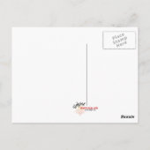 Vielen Dank Herz Postcard Postkarte (Rückseite)