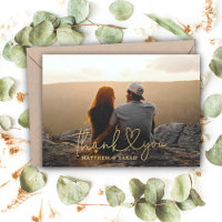 Vielen Dank Herz Wedding Real Foil Card