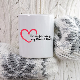 Vielen Dank, Herz | Zweifarbige Tasse