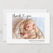 Vielen Dank Herzklopfen Foto Ankündigung (Vorderseite)