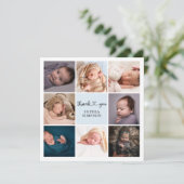 Vielen Dank Herzklopfen Foto Ankündigung (Stehend Vorderseite)