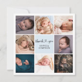 Vielen Dank Herzklopfen Foto Ankündigung (Vorderseite)