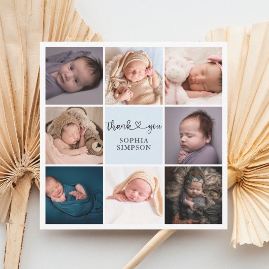 Vielen Dank Herzklopfen Foto Ankündigung