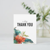 Vielen Dank, Hibiskus Serenade Paradise Dankeskarte (Stehend Vorderseite)
