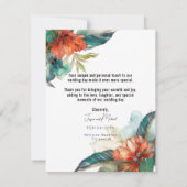 Vielen Dank, Hibiskus Serenade Paradise Dankeskarte (Rückseite)