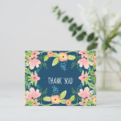 Vielen Dank Hinweis Baby Girl Modern Simple Boho F Einladung (Stehend Vorderseite)