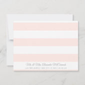 Vielen Dank Hinweis Baby Girl Modern Simple Boho F Einladung (Rückseite)