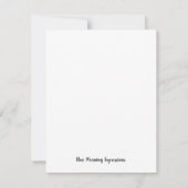 Vielen Dank Hinweis Card Jeder Anlass Blank mit Um Dankeskarte (Rückseite)