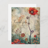 Vielen Dank Hinweis Card Jeder Anlass Blank mit Um Dankeskarte (Vorne/Hinten)