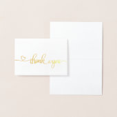 Vielen Dank Hinweis Cards Gold Foil Folienkarte (Anzeige)