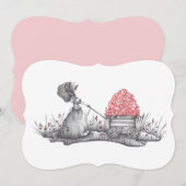 Vielen Dank Hinweis Cards Niedlich einfach Einladung (Vorne/Hinten)