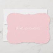 Vielen Dank Hinweis Cards Niedlich einfach Einladung (Rückseite)