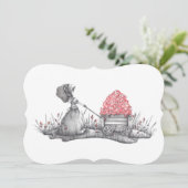 Vielen Dank Hinweis Cards Niedlich einfach Einladung (Stehend Vorderseite)