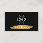 Vielen Dank Hinweis für die Einlage der Visitenkar Visitenkarte (Vorderseite)