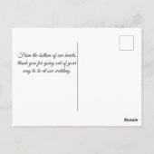 Vielen Dank Hochzeit 6 Fotos Collage Urlaub Postkarte (Rückseite)