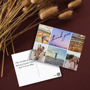 Vielen Dank Hochzeit 6 Fotos Collage Urlaub Postkarte