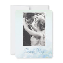 Vielen Dank Hochzeit Foto Hydrangea blau grün