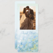 Vielen Dank Hochzeit Foto Hydrangea-Karte Einladung (Vorne/Hinten)
