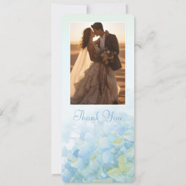 Vielen Dank Hochzeit Foto Hydrangea-Karte Einladung