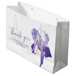 Vielen Dank Hochzeit lila Iris Mutter Gefallen Tas Große Geschenktüte