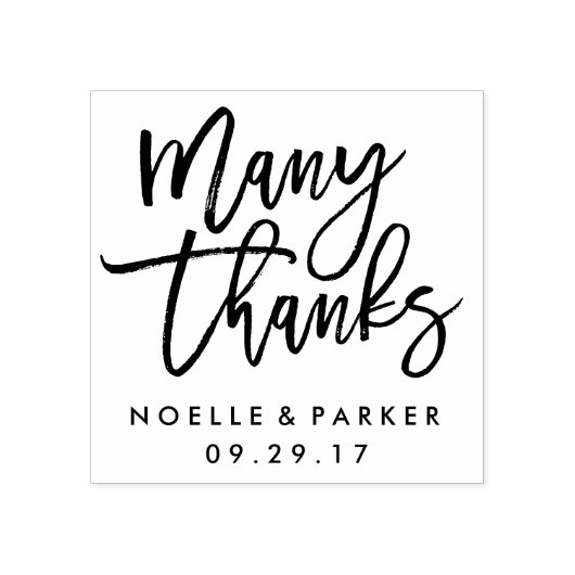 Vielen Dank Hochzeits-Briefmarke Gummistempel (Prägung)