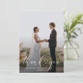 Vielen Dank Hochzeitskarte Dankeskarte (Stehend Vorderseite)