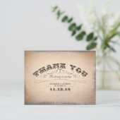 Vielen Dank Hochzeitspost-Karten Postkarte (Stehend Vorderseite)