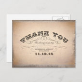 Vielen Dank Hochzeitspost-Karten Postkarte (Vorne/Hinten)