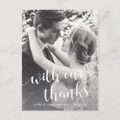 Vielen Dank | Hochzeitsszenario Foto Vielen Dank Postkarte (Vorderseite)