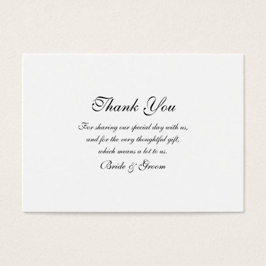 Vielen Dank Hochzeitsvorlage (Vorderseite)