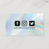 Vielen Dank, Holographic instagram Discount  Visitenkarte (Rückseite)