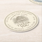 Vielen Dank Honey Skep Promoter Untersetzer (Angewinkelt)