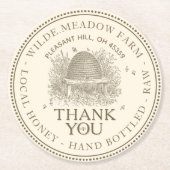 Vielen Dank Honey Skep Promoter Untersetzer (Vorderseite)