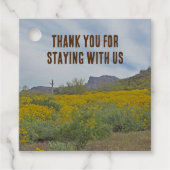 Vielen Dank House Guest Rustic Southwest Cabin Geschenkanhänger (Vorderseite)