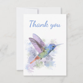Vielen Dank Hummingbird Garden Bird Nature Art Dankeskarte