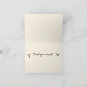 Vielen Dank Hummingbirds Wreath Card Karte (Innenseite)