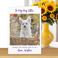 Vielen Dank Hund Sitter - Lila - Pet Foto Niedlich