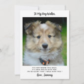 Vielen Dank Hund Walker Einfaches Niedliches Pet-F Karte (Vorderseite)