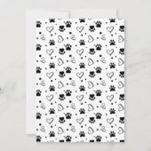 Vielen Dank Hund Walker Einfaches Niedliches Pet-F Karte (Rückseite)