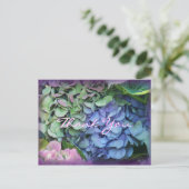 Vielen Dank Hydrangea 4577 - anpassen Sie jede Gel Postkarte (Stehend Vorderseite)