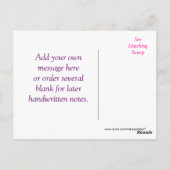 Vielen Dank Hydrangea 4577 - anpassen Sie jede Gel Postkarte (Rückseite)