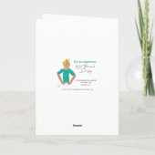 Vielen Dank. Ich bin sprachlos Dankeskarte (Rückseite)