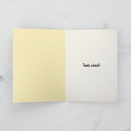 Vielen Dank Igel mit Blume Bunch Karte (Innenseite)