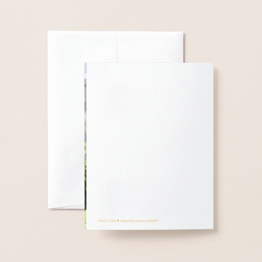 VIELEN DANK IHNEN, DIE NEUVERmählte minimale Liebe Folienkarte (Rückseite mit Umschlag)